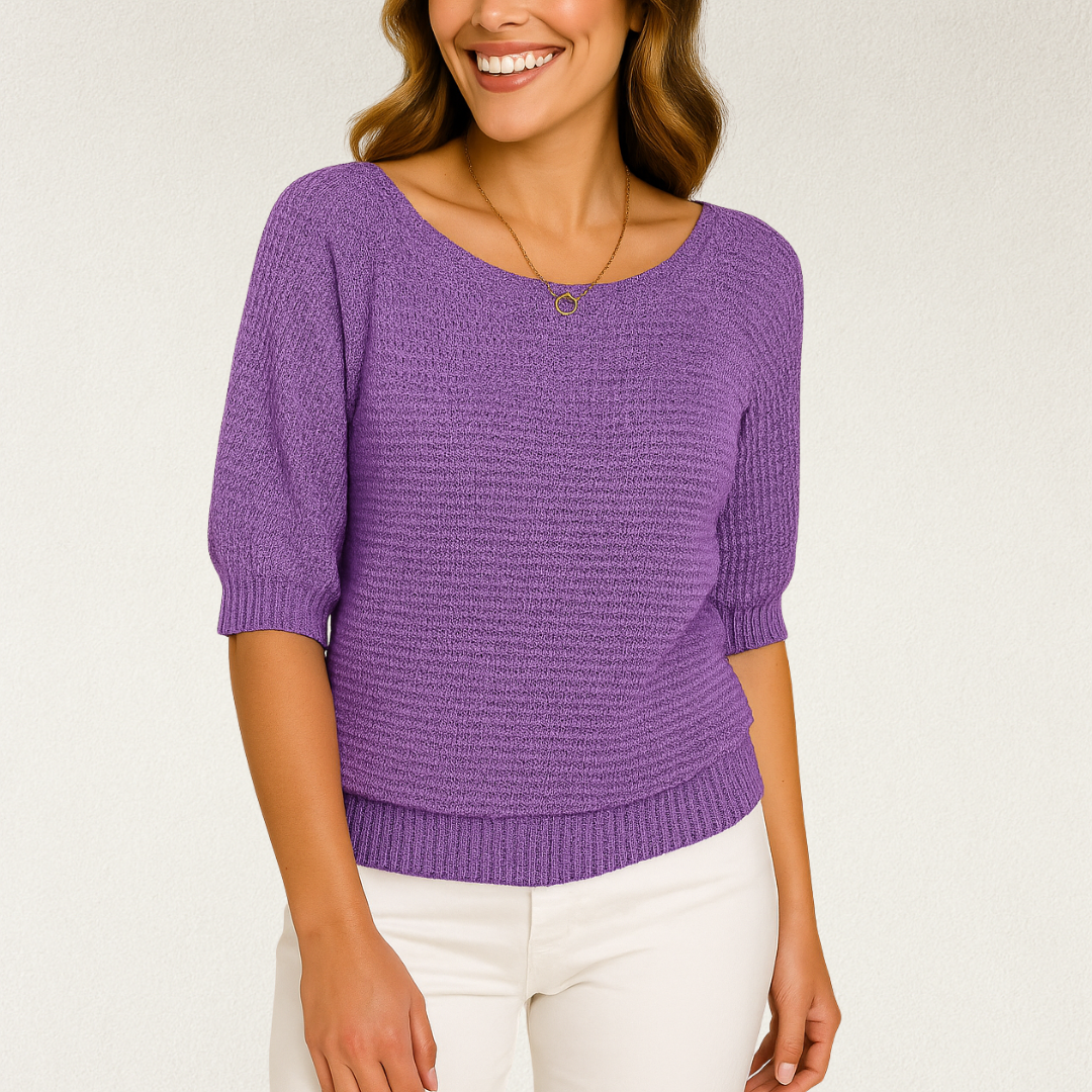 Willara l Women's Basic Round Neck Knitted Jumper