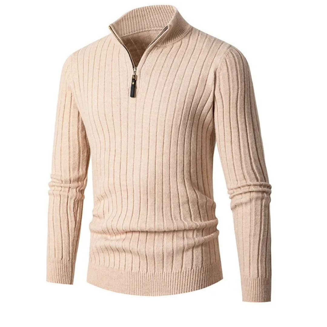 Willara | Men's Ribbed Half-Zip Sweater
