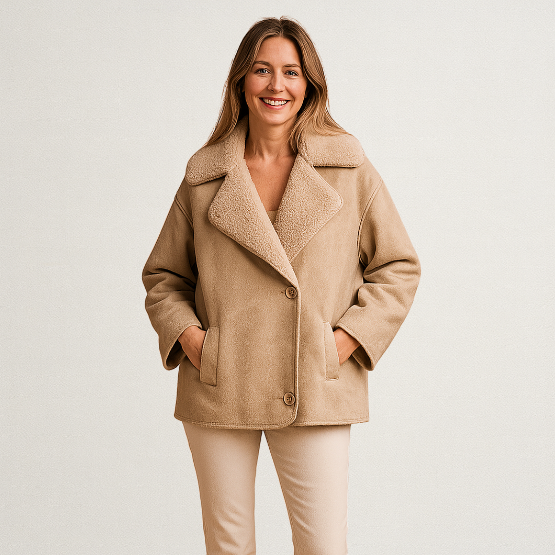 Willara | Women's Fleece Jacket with Large Collar for Everyday Elegance