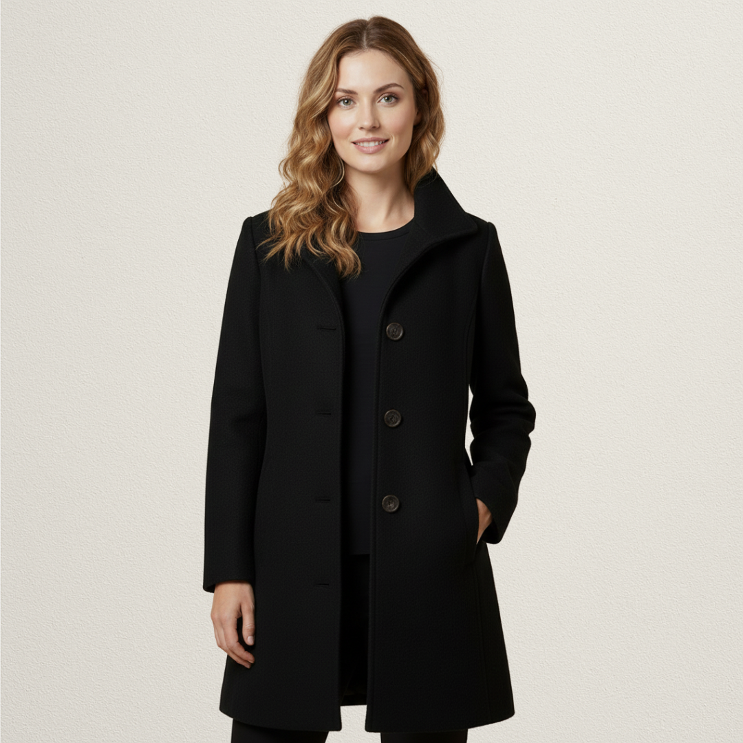 Willara l Women's Button Down Mid-Length Winter Coat