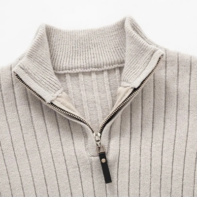 Willara | Men's Ribbed Half-Zip Sweater