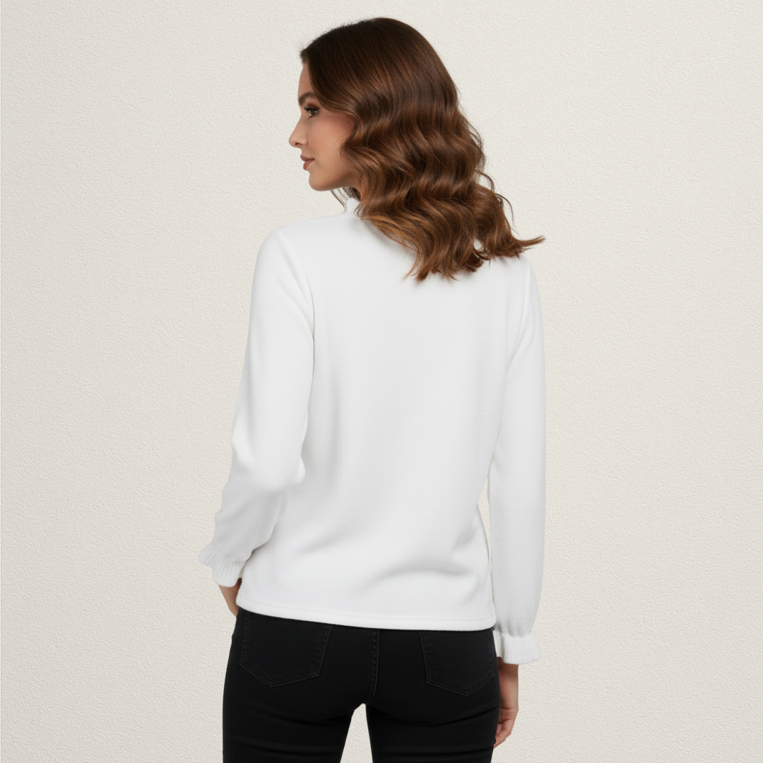 Willara l Women's Pearl Button Knitted Pullover