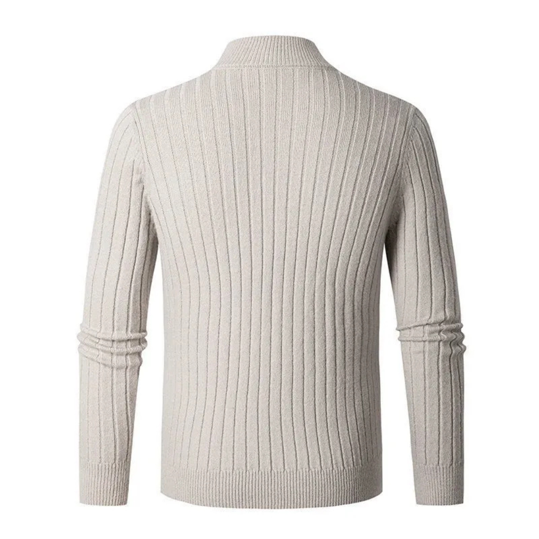 Willara | Men's Ribbed Half-Zip Sweater