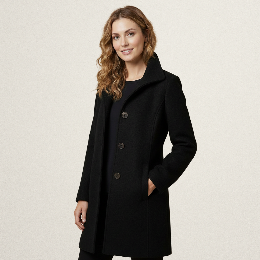 Willara l Women's Button Down Mid-Length Winter Coat