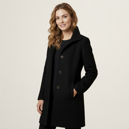 Willara l Women's Button Down Mid-Length Winter Coat