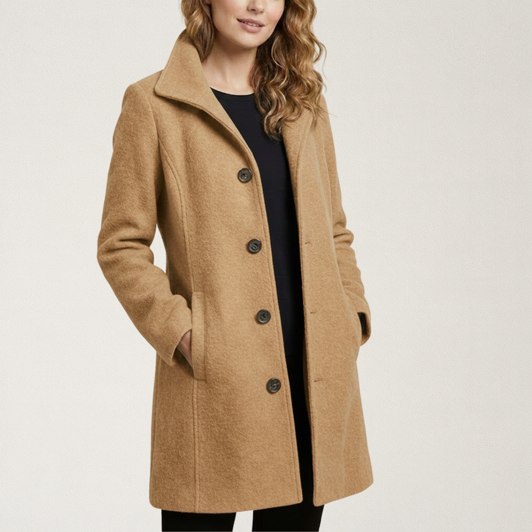 Willara l Women's Button Down Mid-Length Winter Coat