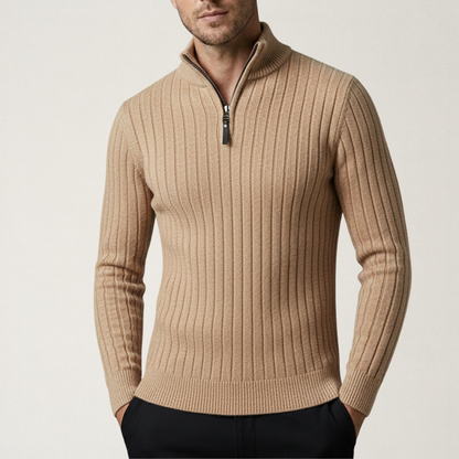 Willara | Men's Half Zip Collared Knit Jumper