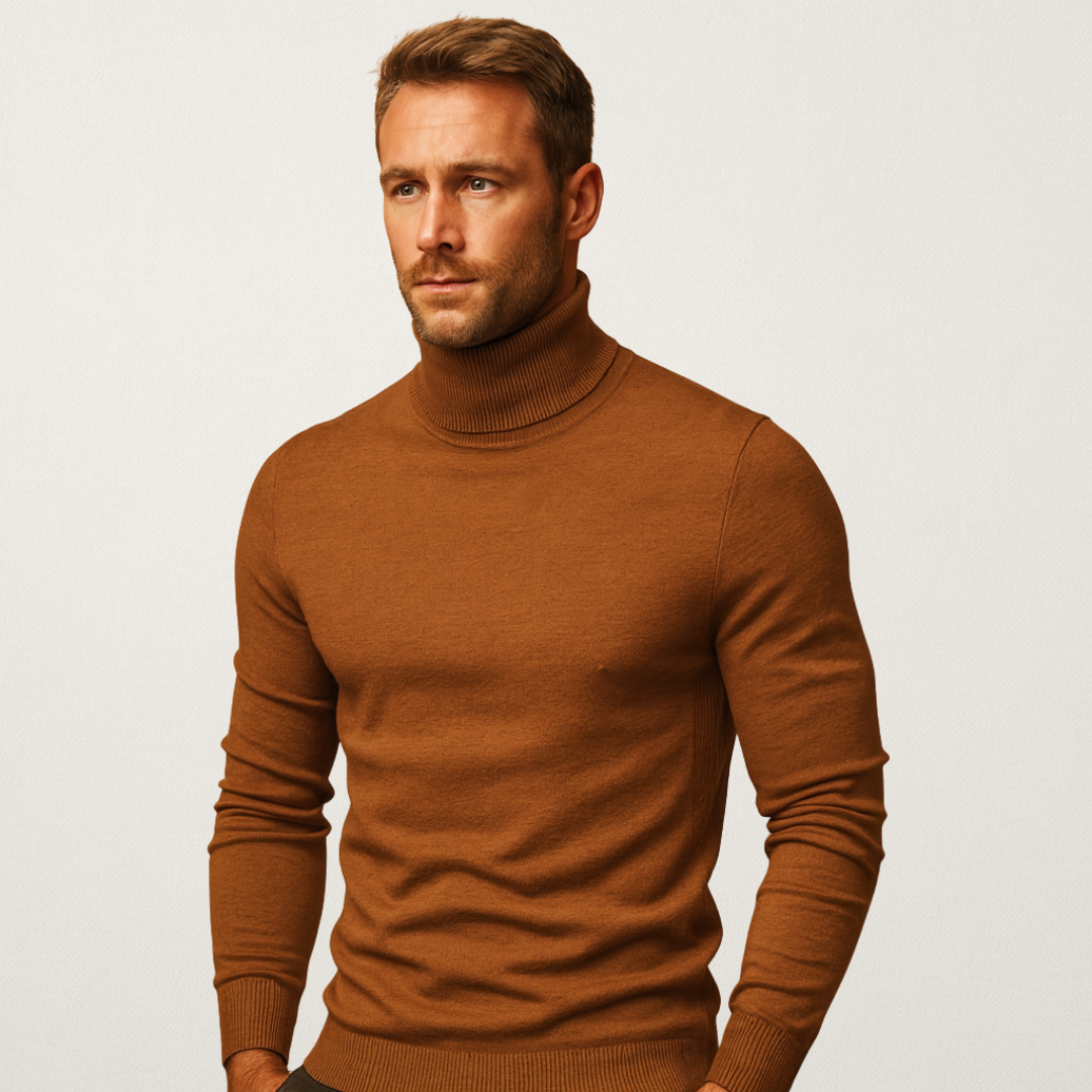 Willara l Men's Turtleneck Solid Colour Jumper