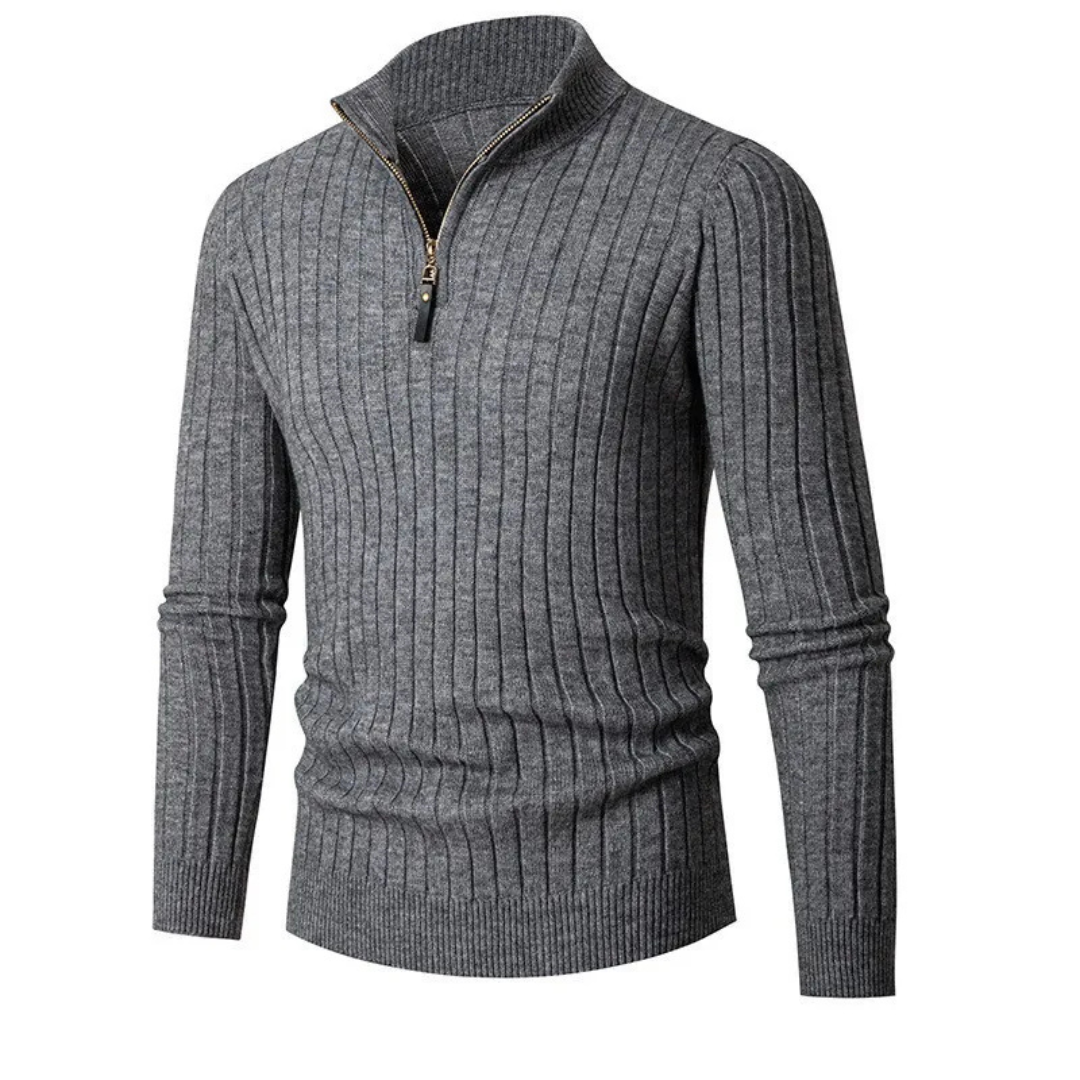 Willara | Men's Ribbed Half-Zip Sweater