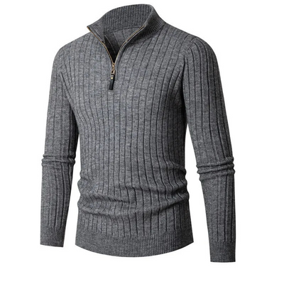 Willara | Men's Ribbed Half-Zip Sweater