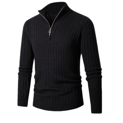 Willara | Men's Ribbed Half-Zip Sweater