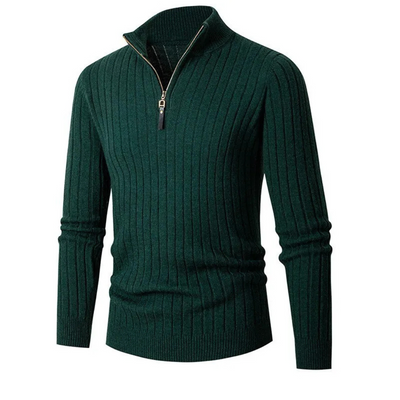 Willara | Men's Ribbed Half-Zip Sweater