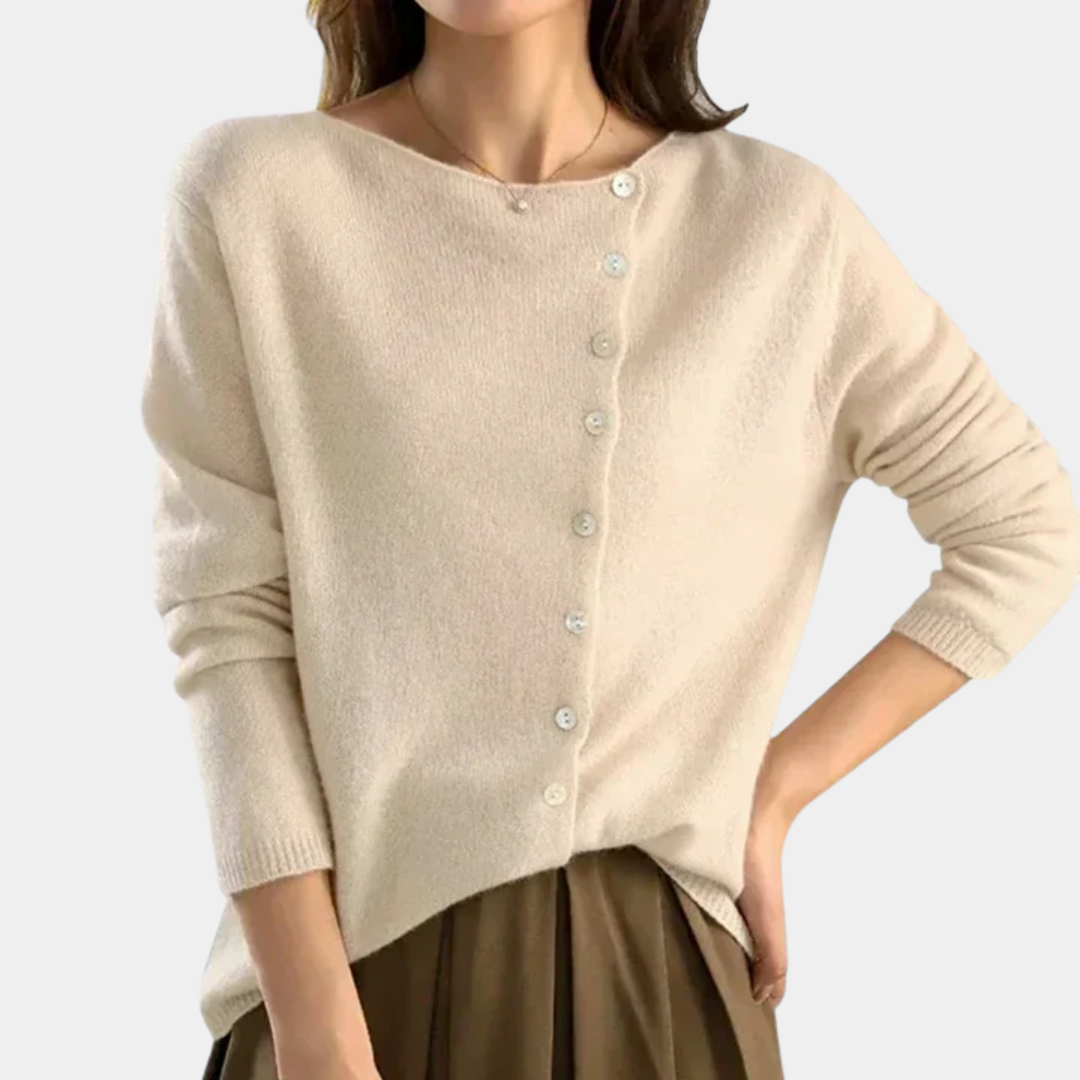 Velmora | Women's Elegant Button-Down Cardigan