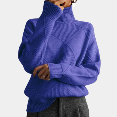 Velmora | Women's High Collar Jumper