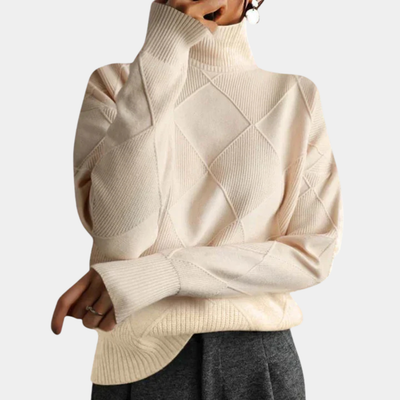 Velmora | Women's High Collar Jumper
