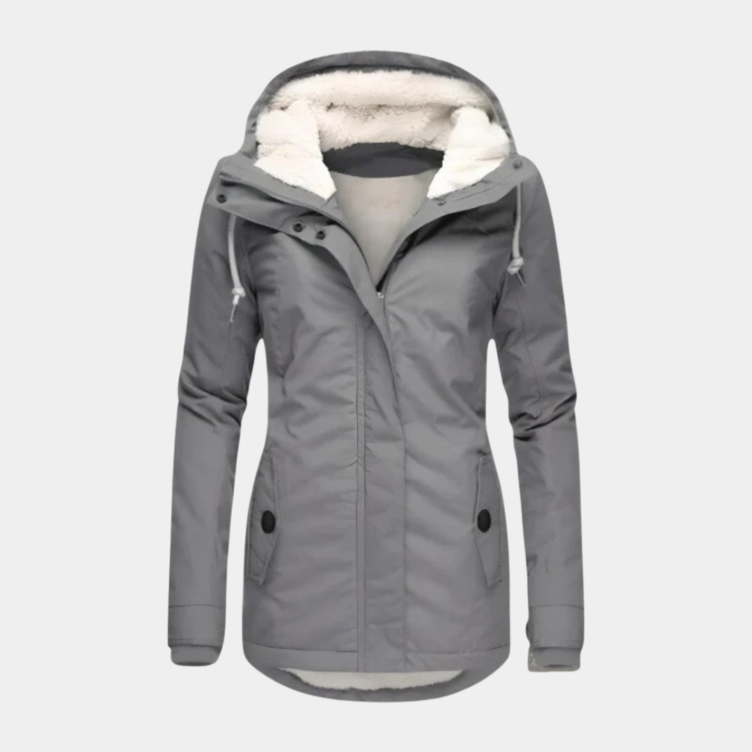 Willara | Women's Hooded Drawstring Parka Jacket with Side Pockets