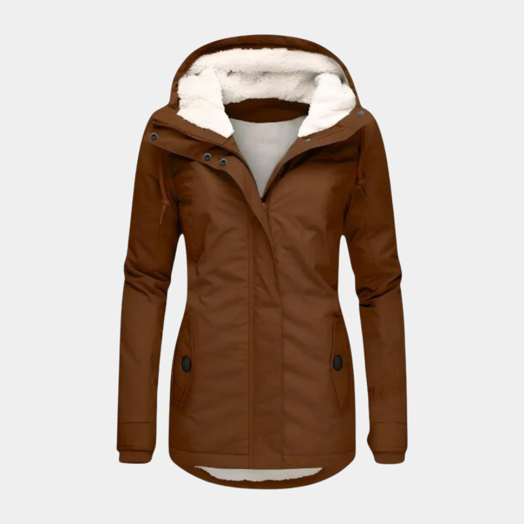 Willara | Women's Hooded Drawstring Parka Jacket with Side Pockets