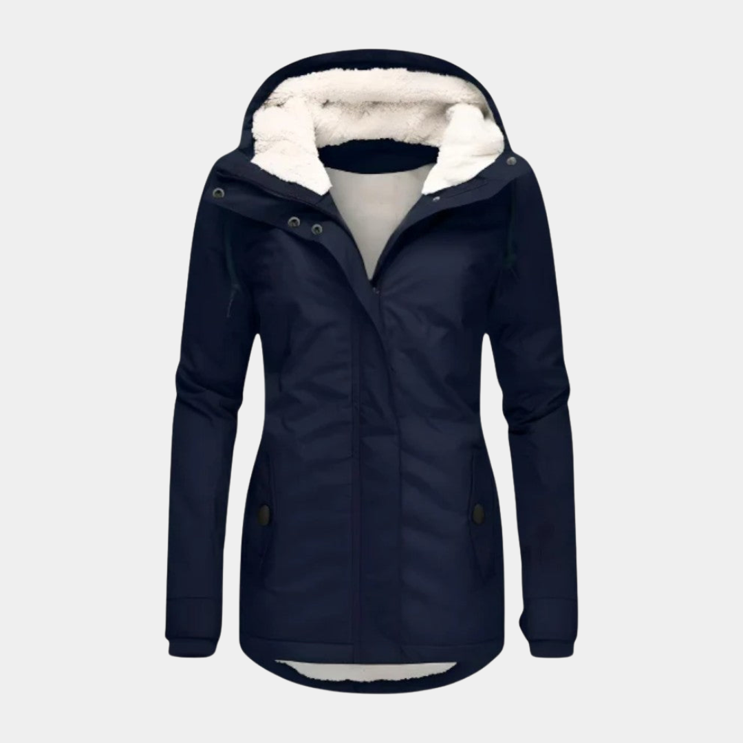 Willara | Women's Hooded Drawstring Parka Jacket with Side Pockets