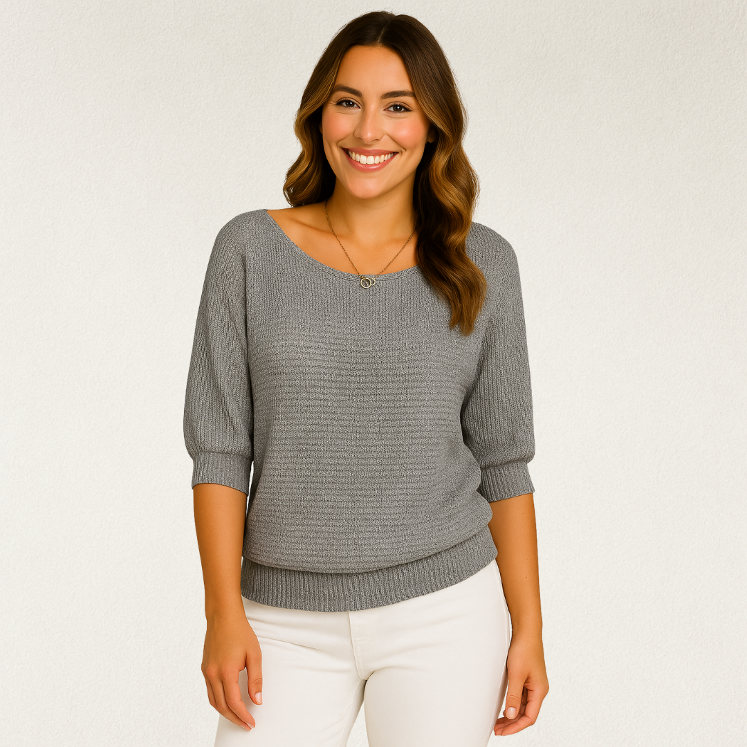 Willara l Women's Basic Round Neck Knitted Jumper