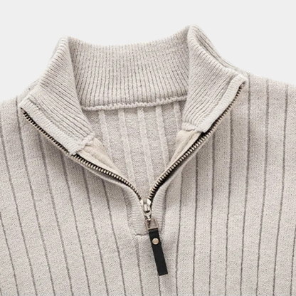 Willara | Men's Half Zip Collared Knit Jumper