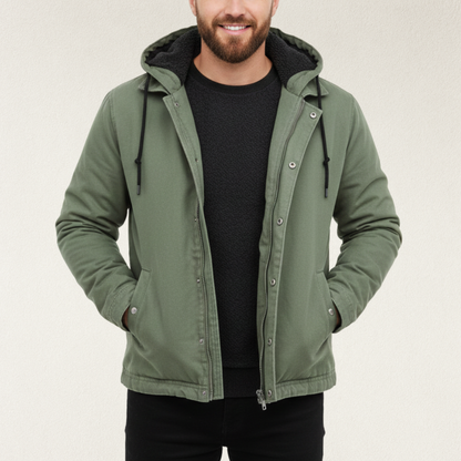 Willara l Men's Vintage Drawstring Hooded Winter Jacket